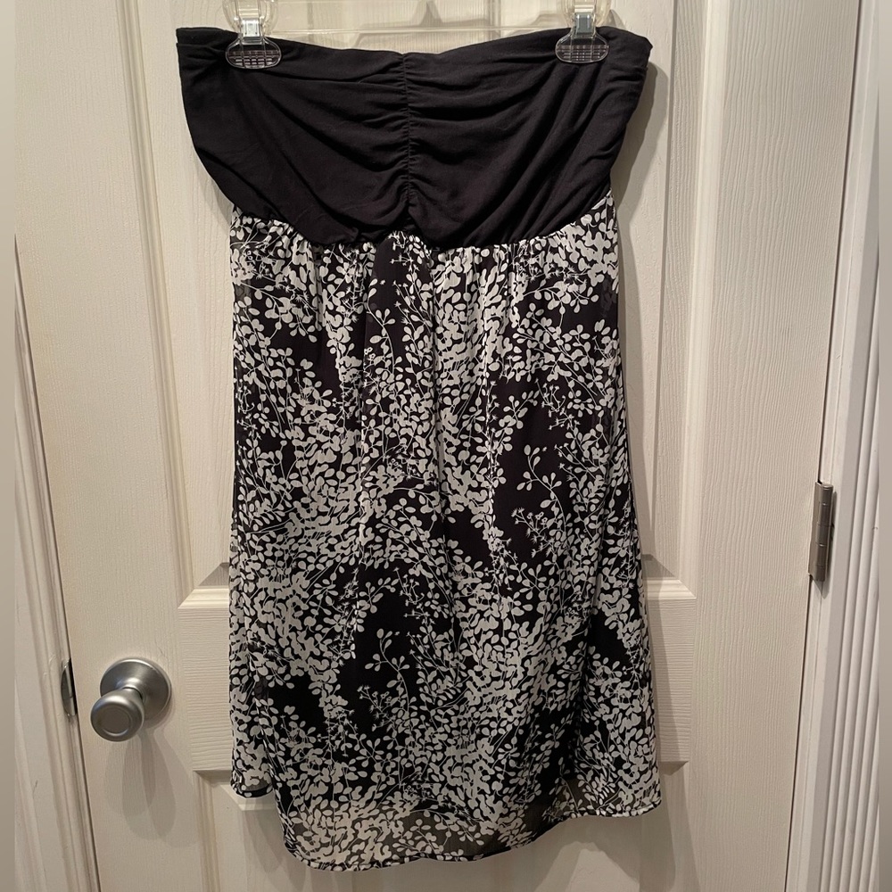 Express Babydoll Strapless Dress